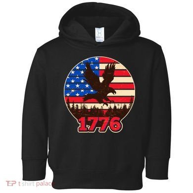 Vintage USA 1776 Emblem Toddler Hoodie