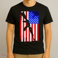 Vintage USA AK-47 Gun American Flag T-Shirt thumb 3