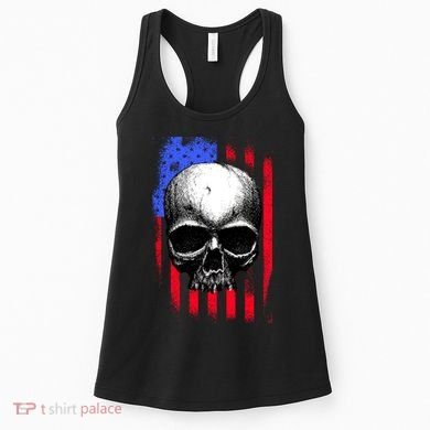 Vintage USA American Flag Women's Tank Top