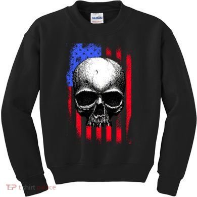 Vintage USA American Flag Kids Sweatshirt