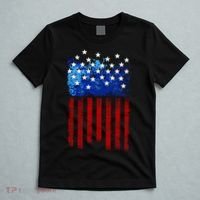 Vintage USA American Flag Paint T-Shirt thumb 5