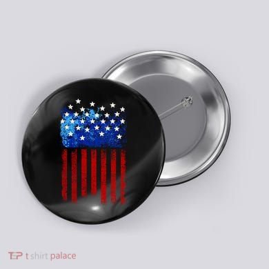 Vintage USA American Flag Paint Button