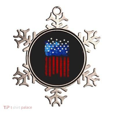 Vintage USA American Flag Paint Ornament