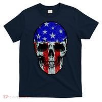 Vintage USA American Patriot Skull T-Shirt thumb 0