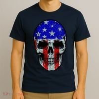 Vintage USA American Patriot Skull T-Shirt thumb 3