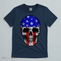 Vintage USA American Patriot Skull T-Shirt thumb 5