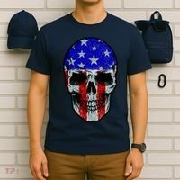Vintage USA American Patriot Skull T-Shirt thumb 6