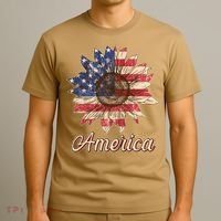 Vintage USA American Sunflower T-Shirt thumb 3