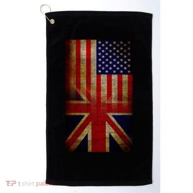 Vintage USA British Distress Flag Golf Towel