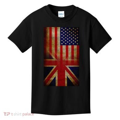 Vintage USA British Distress Flag Kids T-Shirt