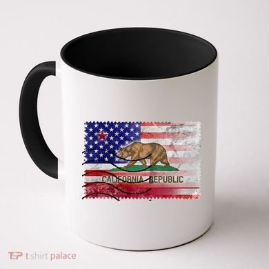 Vintage USA California Republic Flag Coffee Mug