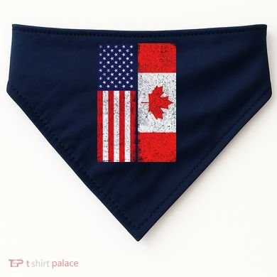 Vintage USA Canadian Flag USA-Made Doggie Bandana