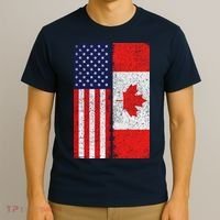 Vintage USA Canadian Flag T-Shirt thumb 3