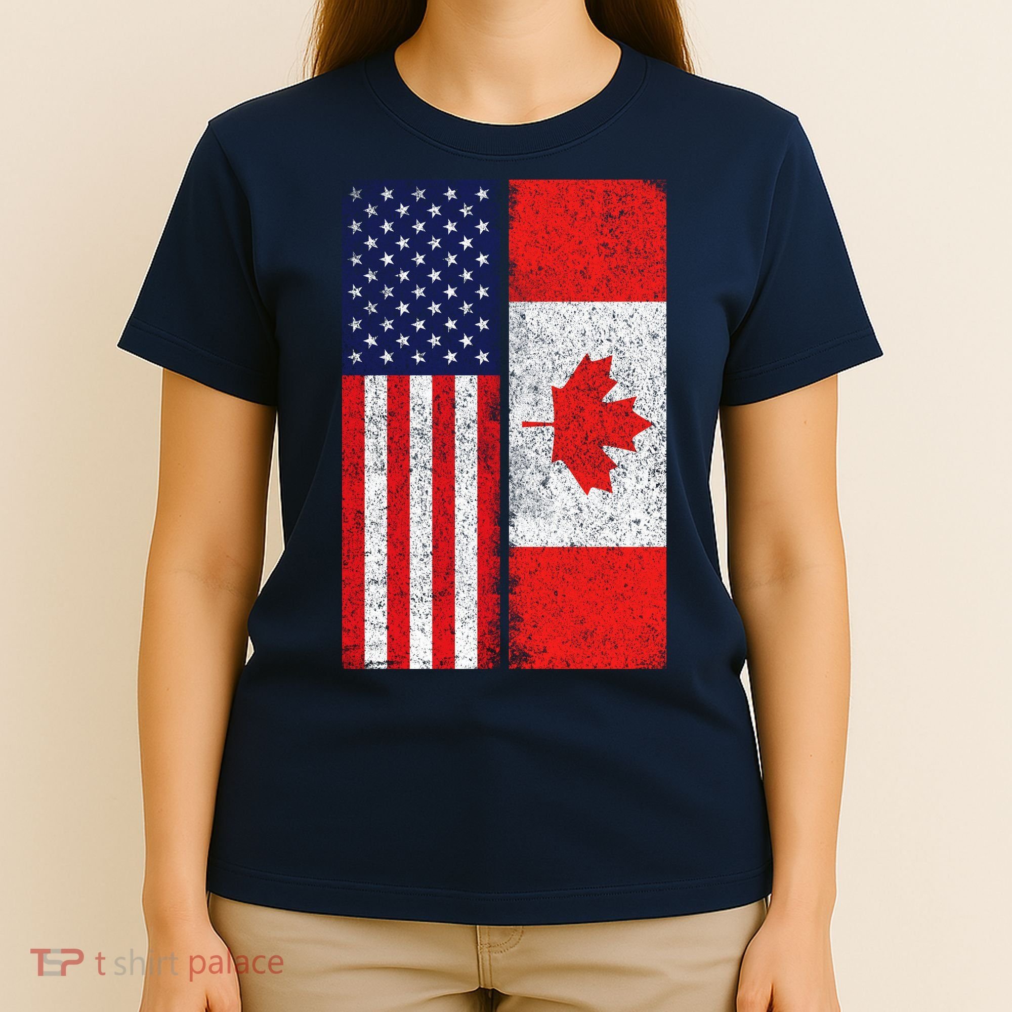 Vintage USA Canadian Flag T-Shirt