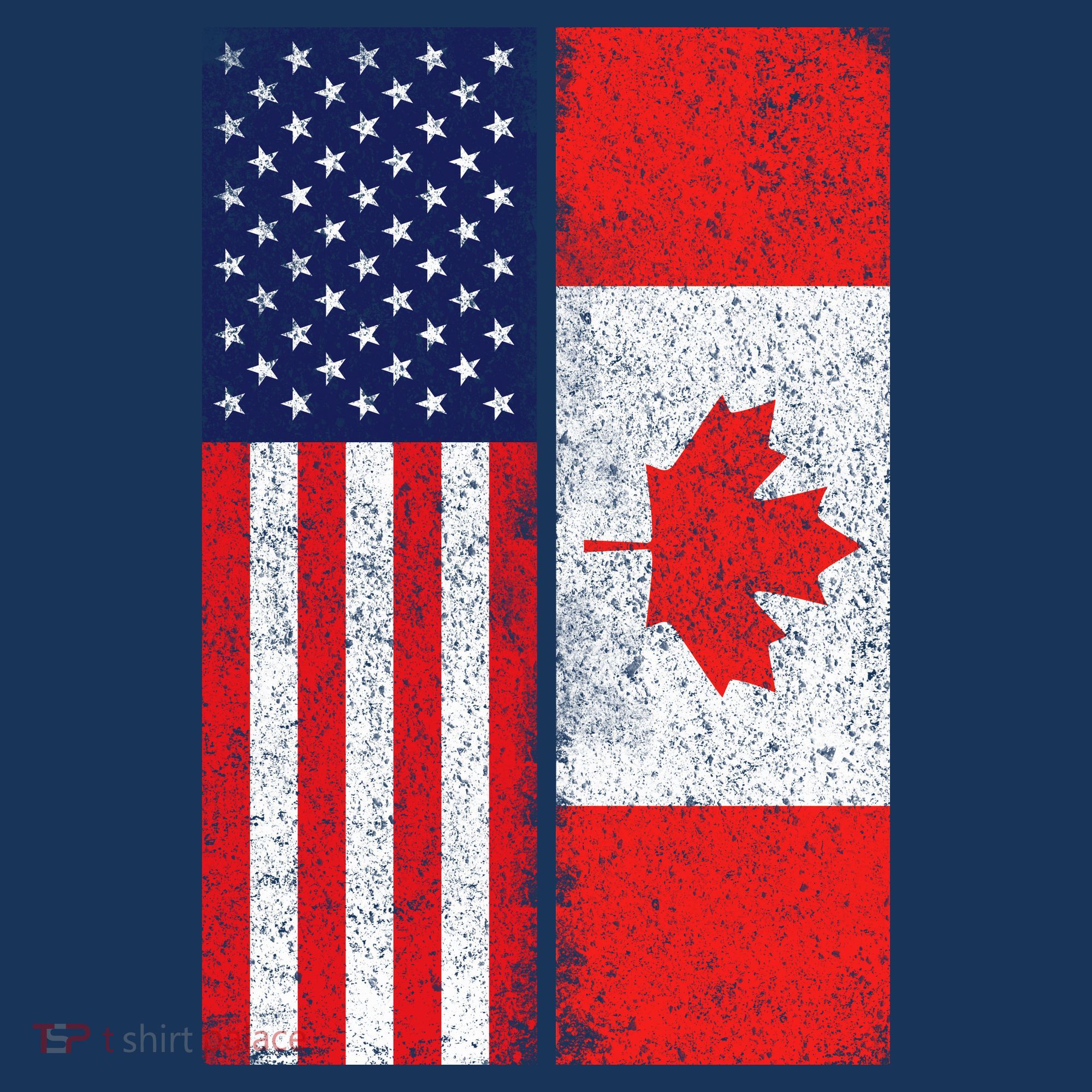Vintage USA Canadian Flag T-Shirt