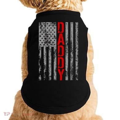 Vintage USA DADDY Retro Flag Doggie Tank