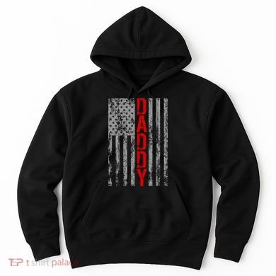 Vintage USA DADDY Retro Flag Hoodie