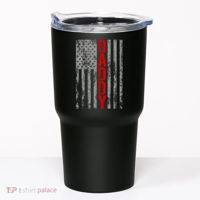 Vintage USA DADDY Retro Flag Tumbler