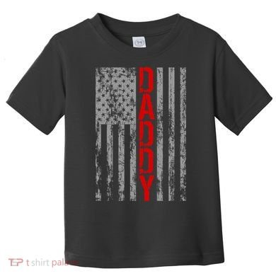 Vintage USA DADDY Retro Flag Toddler T-Shirt