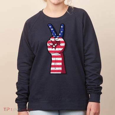 Vintage USA Peace Sign Women's Sweatshirt