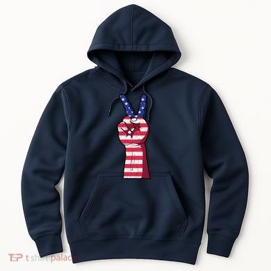 Vintage USA Peace Sign Hoodie