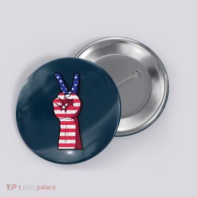Vintage USA Peace Sign Button