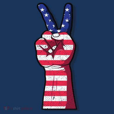 Vintage USA Peace Sign Women's Hoodie