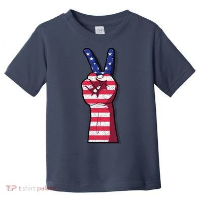 Vintage USA Peace Sign Toddler T-Shirt