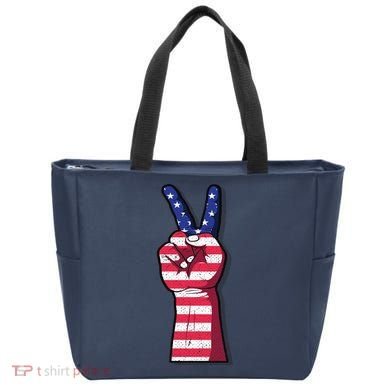 Vintage USA Peace Sign Tote Bag