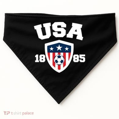 Vintage USA Soccer 1885 USA-Made Doggie Bandana