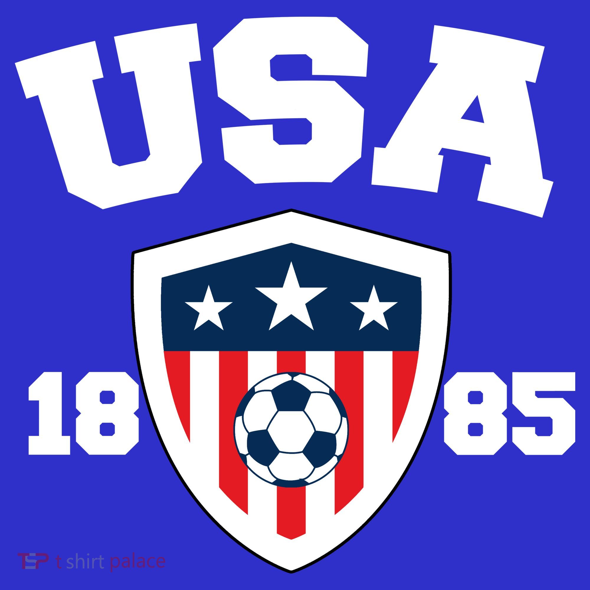 Vintage USA Soccer 1885 T-Shirt