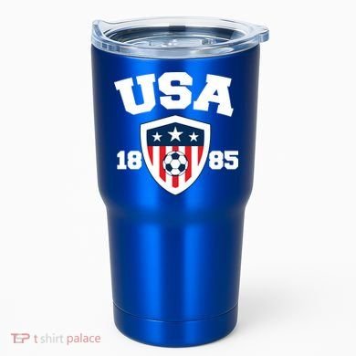 Vintage USA Soccer 1885 Tumbler