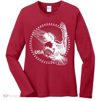 Vintage USA Star Eagle Women's Long Sleeve Shirt