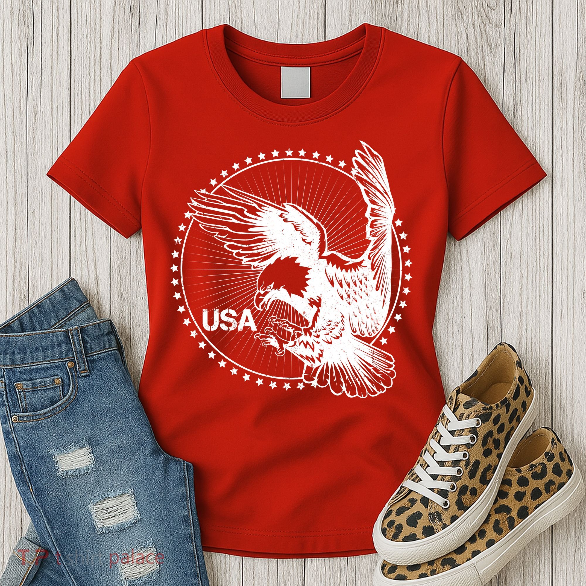 Vintage USA Star Eagle Women's T-Shirt