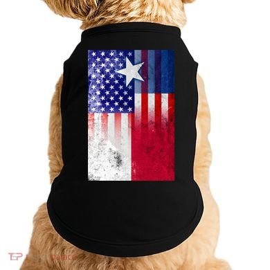 Vintage USA Texas American Flag Doggie Tank