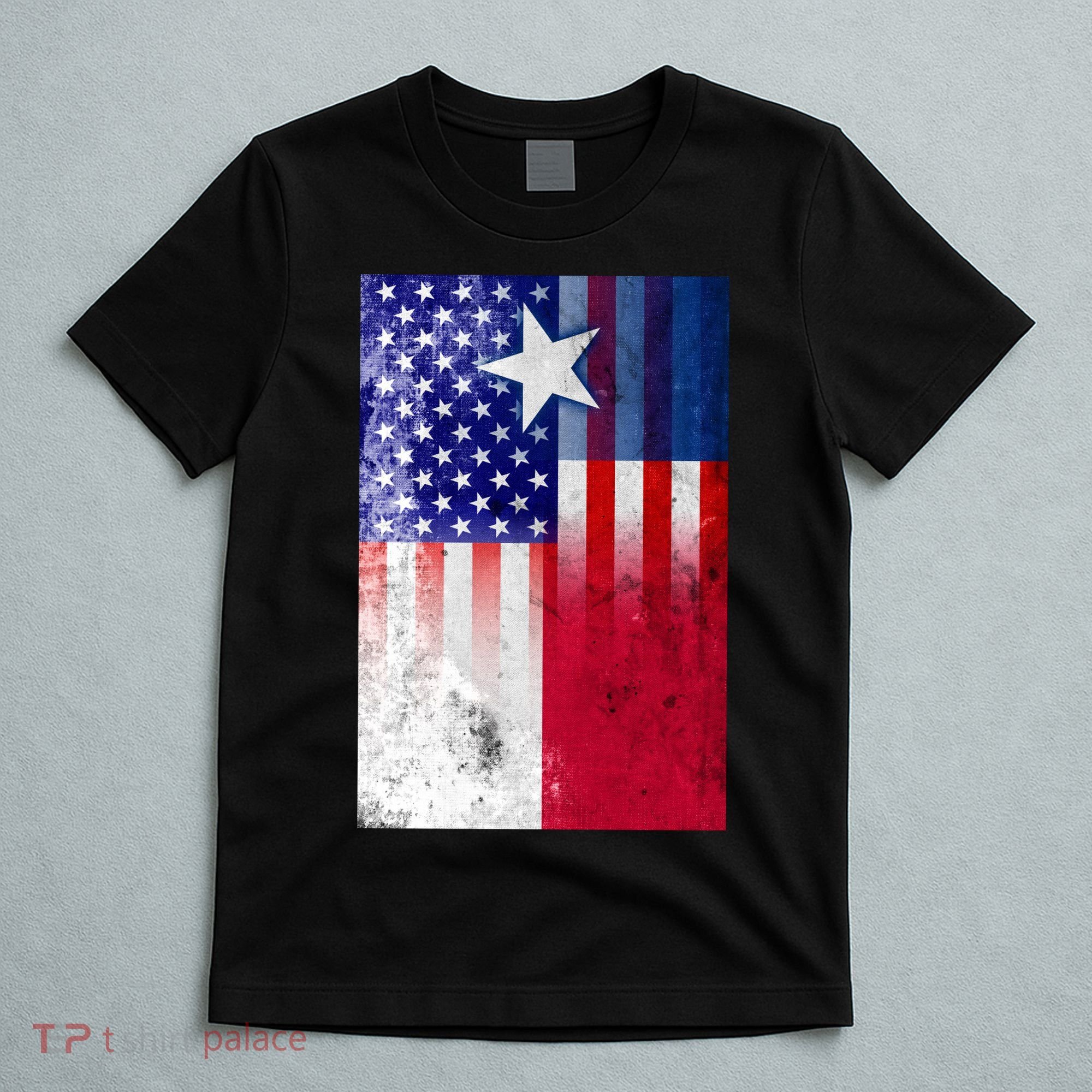 Vintage USA Texas American Flag T-Shirt