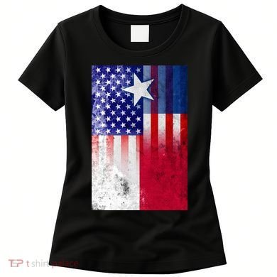 Vintage USA Texas American Flag Women's T-Shirt