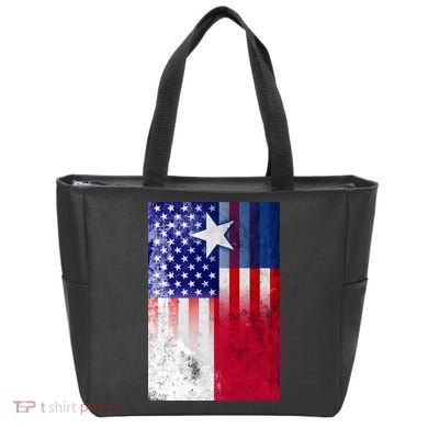 Vintage USA Texas American Flag Tote Bag