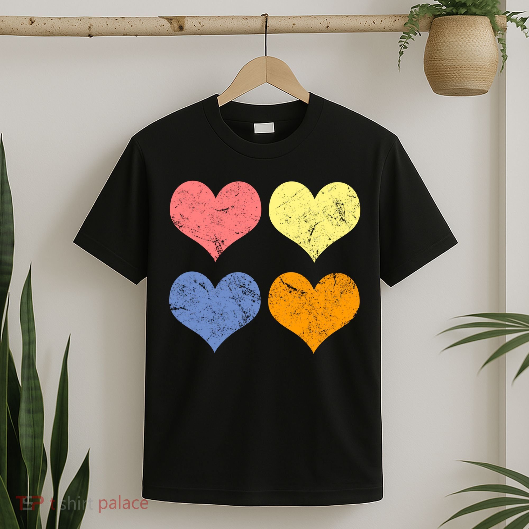 Vintage Valentine Day Hearts T-Shirt