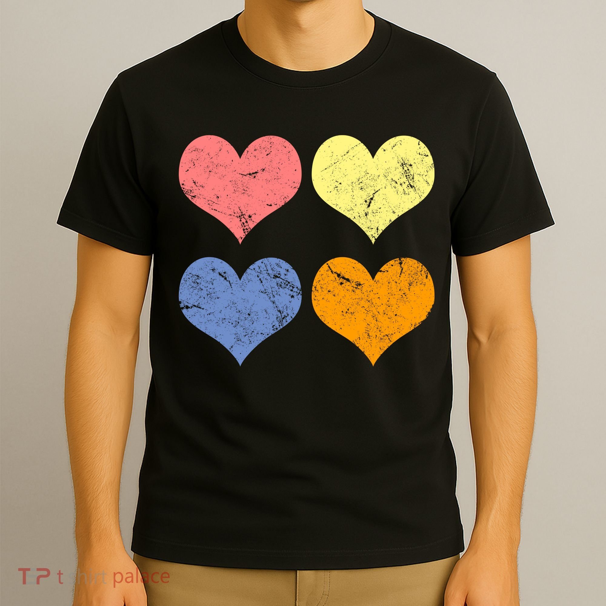 Vintage Valentine Day Hearts T-Shirt