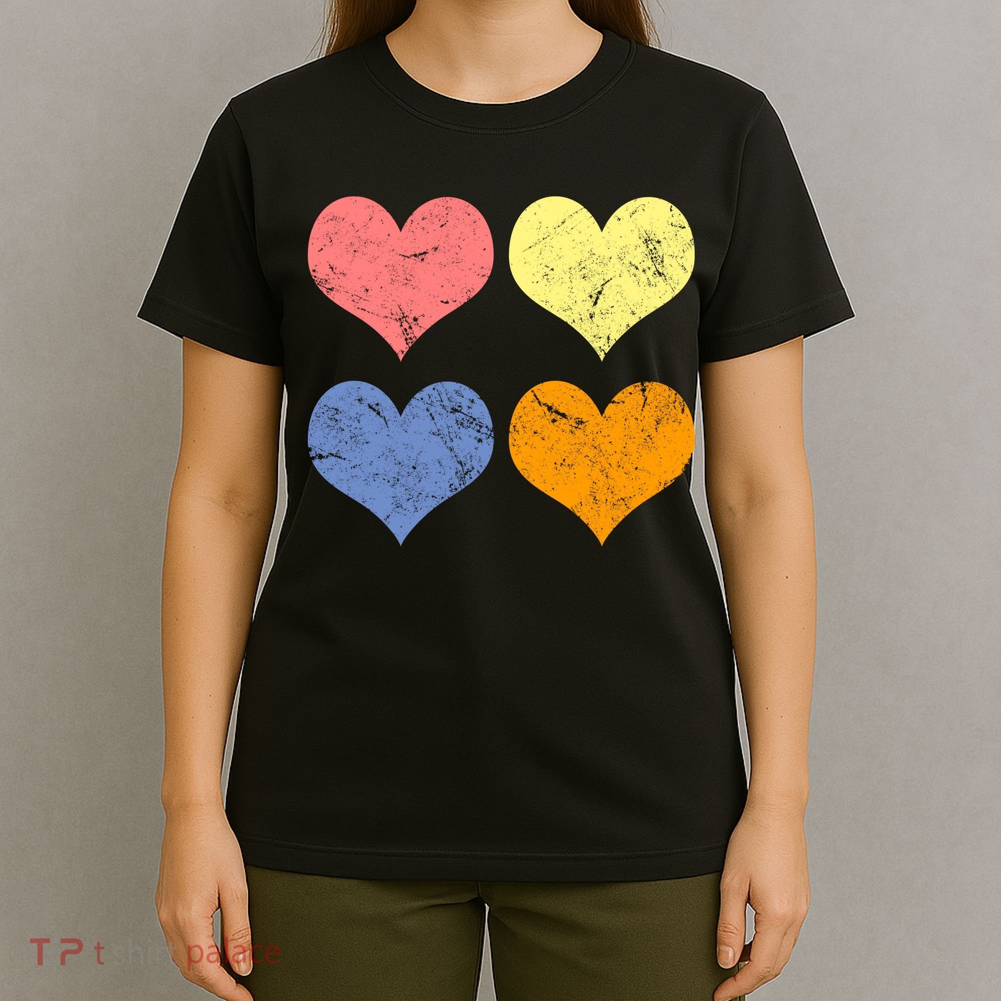 Vintage Valentine Day Hearts T-Shirt