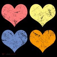 Vintage Valentine Day Hearts T-Shirt thumb 7