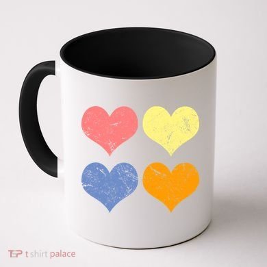 Vintage Valentine Day Hearts Coffee Mug