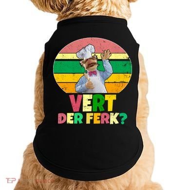 Vintage Vert Der Ferk Retro Swedish Chef Doggie Tank
