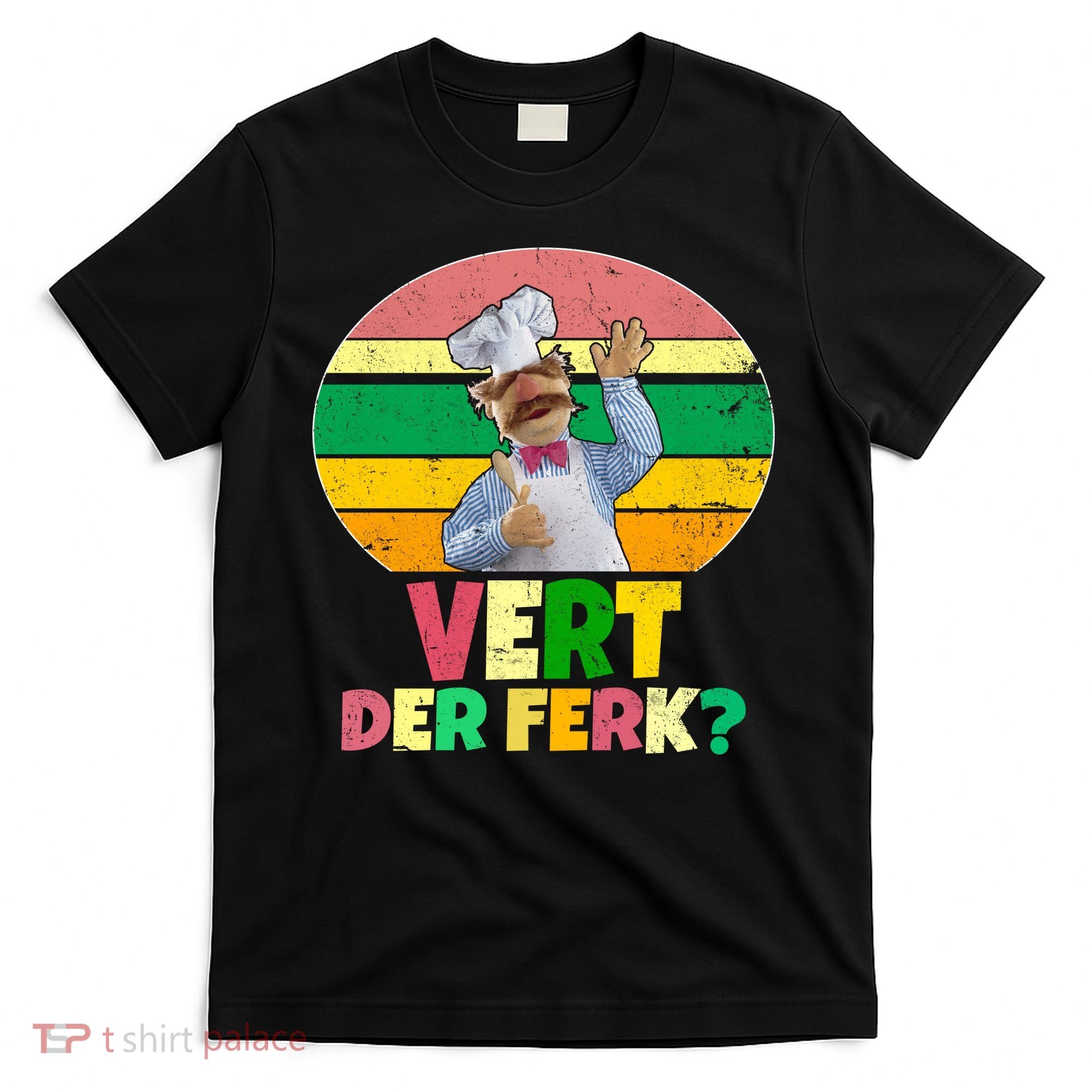 Vintage Vert Der Ferk Retro Swedish Chef T-Shirt