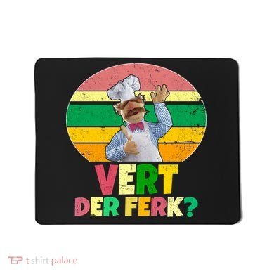 Vintage Vert Der Ferk Retro Swedish Chef Mousepad