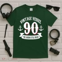 Vintage Vessel 90th Birthday The Anchor Still Holds T-Shirt thumb 5