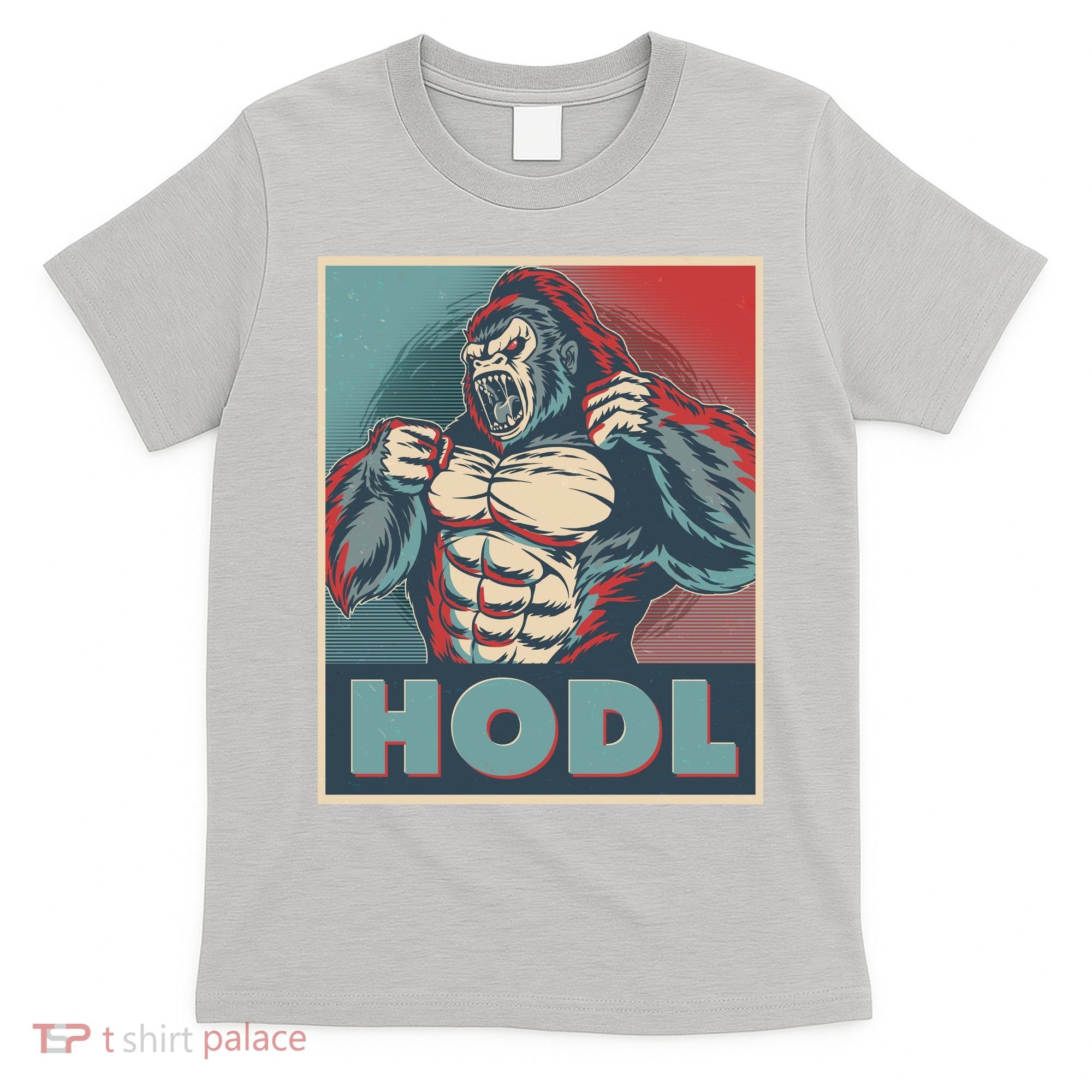 Vintage Vote HODL Crypto Currency Gorilla Ape T-Shirt