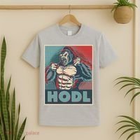 Vintage Vote HODL Crypto Currency Gorilla Ape T-Shirt thumb 2