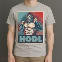 Vintage Vote HODL Crypto Currency Gorilla Ape T-Shirt thumb 3